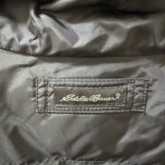 Eddie Bauer Black Goose Down Puffer Jacket Size Large - Picture 4 of 7